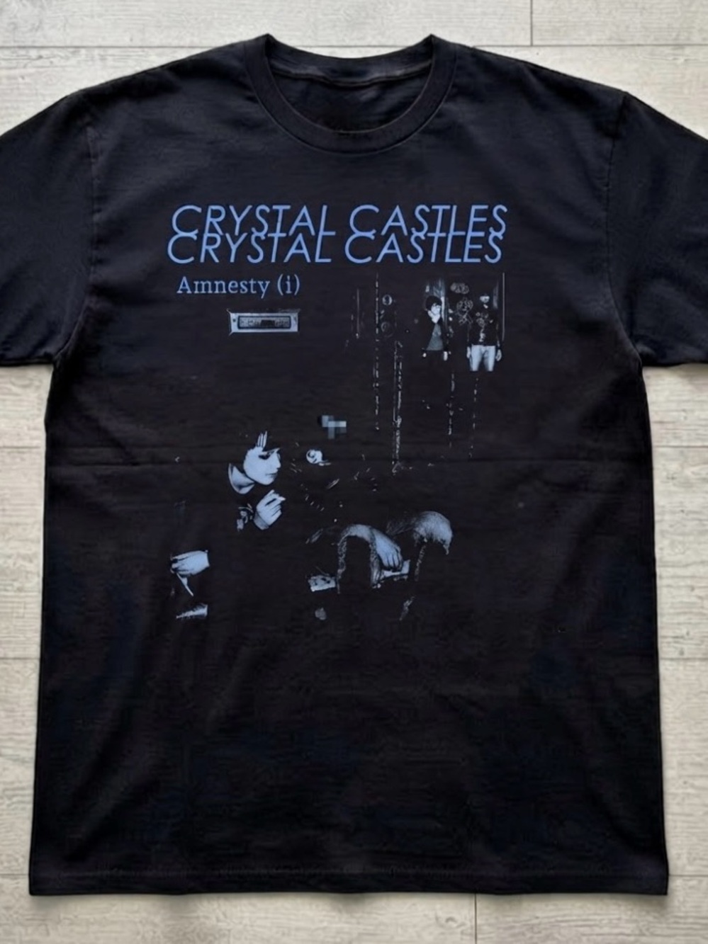 Crystal Castles Amnesty (i) Album Cover Electronic Music Band T-Shirt